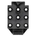 Comp-Tac C870BP000NBKN SQR Male Base Plate Black Polymer - Comp-Tac