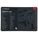 TekMat Cleaning Mat TEK-R17-BER-APX, Pistol Size, 11 inx17 in, For Beretta APX, Black TEK-R17-BER-APX - TekMat