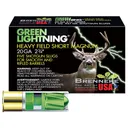 Brenneke SL202HFSGL Green Lightning Heavy Field Short Magnum 20Gauge 2.75 in 1oz Slug Shot 5 Per Box/50 Case, Shotgun Shells - Brenneke