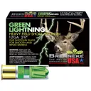 Brenneke SL122HFSGL Green Lightning Heavy Field 12Gauge 2.75 in 1 1/4oz Slug Shot 5 Per Box/50 Case, Shotgun Shells - Brenneke