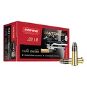 Norma Ammunition 2425076 Dedicated Precision Match 22LR 40gr Lead Round Nose 50 Per Box/100 Case, Rimfire Ammuinition - Norma Ammunition