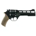 Chiappa 340167 Rhino 60DS Large Frame 9mm Luger 6 Shot, 6 in Black Anodized Steel Vent Rib Barrel & Cylinder, Black Anodized Aluminum Frame, Walnut Grip, Concealed Hammer , Revolver - Chiappa Firearms