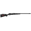 Fierce FCRG7MMBC20BBO Carbon Rage Full Size 7mm BC 3+1 20 Black Carbon Fiber Threaded Barrel, Black Cerakote Stainless Steel Drilled & Tapped Receiver, Pic Rail Forend, Blackout Camo Monte Carlo Carbon Fiber Stock, Right Hand, Rifle - Fierce Firearms