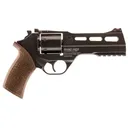 Chiappa 340220 Rhino 50DS Small Frame 357 Mag 6 Shot, 5 in Black Anodized Steel Vent Rib Barrel, Blued Steel Cylinder, Black Anodized Aluminum Frame, Walnut Grip, Concealed Hammer , Revolver - Chiappa Firearms