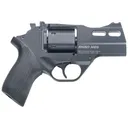 Chiappa Firearms Rhino 30DS Revolver, Double Action/Single Action, 357 Magnum/38 Special, 3 in Barrel, Alloy, Black, Rubber Grips, Fiber Optic Front Sight, Adjustable Rear Sight, 6 Rounds, 3 Moon Clips 340.289 - Chiappa Firearms