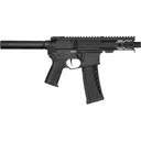 CMMG 22A1A0FAB Banshee MK4 22 LR 25+1 4.50 Black Nitride Medium Taper Threaded Barrel, EML 4 M-LOK Handguards, Black Armor Cerakote Aluminum Pic Rail Receiver, Black Pistol Tube, CMMG Zeroed Grips, Tactical Pistol - Cmmg