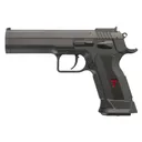 Tanfoglio TFLIMPROP9 Limited Custom 9mm Luger 19+1 4.76 Stainless BBL, Black Serr Steel Slide, Black Polymer Frame w/Beavertail, Textured Grip,Pistol - Tanfoglio