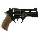 Chiappa 340165 Rhino 40DS Medium Frame 9mm Luger 6 Shot 4 in Black Anodized Steel Vent Rib Barrel, Blued Steel Cylinder, Black Anodized Aluminum Frame, Walnut Grip, Concealed Hammer , Revolver - Chiappa Firearms