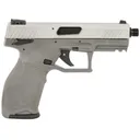 Taurus 1-TX2214NG TX22 Full Size Frame 22 LR 16+1 4.10 Matte Black Threaded Barrel, Satin Stainless Steel Serrated Slide, Gray Poly Frame w/Pic Rail, Textured Grip, Rimfire Pistol - Taurus