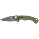 CobraTec Knives ODGAFRYK Ryker 3.75 Fold Plain Black Stonewashed D2 Steel Blade, 5 OD Green Textured G10 Handle, Knife - Cobratec Knives
