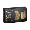 Dickinson BRASS9mm Luger115gr Full Metal Jacket 50 Per Box/20 Case,Centerfire Handgun Rounds - Dickinson