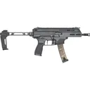 Springfield KN90640BFSA Kuna 40 S&W 30+1 6.12 Black Melonite Steel BBL, M-LOK Handguard, Black Hardcoat Anodize Alum/Polymer Pic Rail Rcvr, Black Strike Industries Brace, AR Style Grip,Tactical Pistols - Springfield Armory