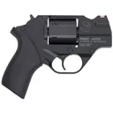 Chiappa Firearms Rhino 200D, Revolver, Double Action Only, 357 Magnum/38 Special, 2 in Barrel, Alloy Frame, Rubber Grips, 6Rd, Matte Finish, Black, Fiber Optic Sights, Includes Leather Holster and 3 Moon Clips CF340.217 - Chiappa Firearms