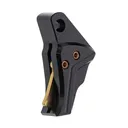Tyrant CNC TDG43TRIGBLACKGOLD I.T.T.S Trigger/Shoe Black Fits Glock 43/43x/48 - Tyrant CNC