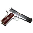 Wilson Combat Classic Pistol WC-A-TTSCA, .45 ACP, 5 in Stainless Match Grd BBL, Two-Tone: Black Slide/Stainless Lower, Armor-Tuff Slide, Rosewood Grips, Ambi, Magwell, 8 Rds, CA Approved - Wilson Combat