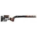 Woox SHCHS00103 Furiosa Chassis Walnut Aluminum Aluminum Chassis w/Adjustable Cheek Fits Remington 700 BDL Short Action 31 OAL Right Hand - Woox