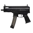 Grand Power Stribog SP9A3S, Semi-auto Pistol, 9MM, 5 in Threaded Barrel, Aluminum Frame, Non-Reciprocating Charging Handle, M-LOK Rail, Matte Finish, Black, 30 Rounds, 3 Mags, Plastic Hard Case GRP8588005808590 - Grand Power
