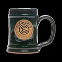 SILENCERCO LOGO DENEEN POTTERY 16 oz. TANKARD - Hunter Green - Silencerco