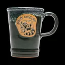 SHINY COLLECTOR DENEEN POTTERY 16 oz. COMMUTER MUG - Hunter Green - Silencerco