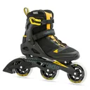 ROLLERBLADE Men's Macroblade 100 3WD Black/Safron Yellow Fitness Inline Skate (07100200S25) - Rollerblade