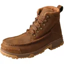 TWISTED X Men's CellStretch Work 6in Comp Toe Distressed Saddle Boot (MXCC001) - Twisted X
