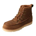 TWISTED X Men's Work WP 6in Alloy Toe Wedge Sole Distressed Saddle Boot (MCAAW01) - Twisted X