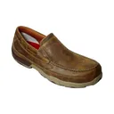 TWISTED X Mens Slip-on Driving Bomber Moccasins (MDMSC03) - Twisted X