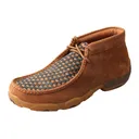 TWISTED X Mens Driving Oiled Saddle/Blue Moccasins (MDM0057) - Twisted X