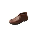 TWISTED X Mens Driving Brown/Brown Print Moccasins (MDM0059) - Twisted X