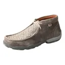 TWISTED X Mens Driving Grey/Grey Moccasins (MDM0073) - Twisted X