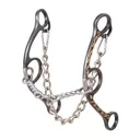CLASSIC EQUINE Sherry Cervi Long/Short Shank Twisted Wire Dogbone Barrel Bit (BBIT3LS22SS) - Classic Equine