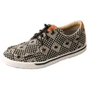 TWISTED X Women's Hooey Lopper Black/White Casual Shoes (WHYC017) - Twisted X