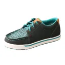 TWISTED X Kid's Kicks Dark Teal and Teal Casual Shoe (YCA0011) - Twisted X