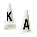 EQUIESSENT Dressage Cones Set of 8 (467777WHT-SET8) - Equi-Essential
