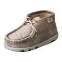 TWISTED X Infant Chukka Driving Moc Grey/Light Grey Moccasins (ICA0012) - Twisted X