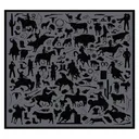 WYOMING TRADERS Cowboy Silhouette Regular Jacquard Silk Scarf - Wyoming Traders