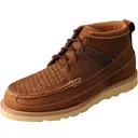 TWISTED X Men's 4in Woven Saddle/Oiled Saddle Wedge Sole Boot (MCA0032) - Twisted X