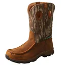 TWISTED X Men's 11in Pull-On Distressed Saddle/Camo WP Hiker Boot (MHKBW02) - Twisted X