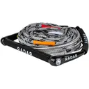 RADAR Kneeboard/Freeride 14in Black/Silver Grip Handle with 5-Section Mainline (216075) - Radar