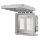 INFRATECH Duplex Stack Switch Single/Dual Flush Mount Controller with Weatherproof Cover - Infratech