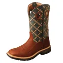 TWISTED X Men's Western Work 12in Mocha and Slate Boot (MXB0005) - Twisted X
