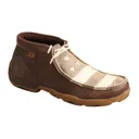 TWISTED X Mens VFW Chukka Driving Brown/Ivory Moccasins (MDM0075) - Twisted X