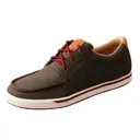 TWISTED X Women's Kicks Dark Grey/Barn Red Casual Shoe (WCA0030) - Twisted X