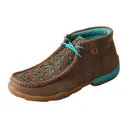 TWISTED X Chukka Driving Bomber/Turquoise Moccasins (WDM0126) - Twisted X