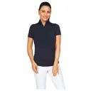 IBKUL Women's Short Sleeve Zip Mock Neck (87000) - Ibkul