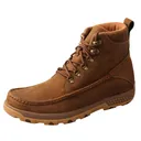 TWISTED X Men's 6in Driving Moc Hiker Distressed Saddle Boot with CellStretch (MXC0011) - Twisted X