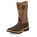 TWISTED X Men's Lite Cowboy Taupe/Bomber Work Boot (MLCW022) - Twisted X