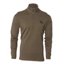BANDED Base Merino Wool Chocolate 1/4 Zip Pullover (B1030020-CH) - Banded