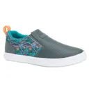XTRATUF Women's Fishewear Sharkbyte Leather Gray Deck Shoe (XSW-7GG-GRY) - Xtratuf