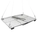 GRITR Titanium Grill Mesh For Outdoor Camp Cooking w/ Hanging Hooks, Tongs, Case - GRITR